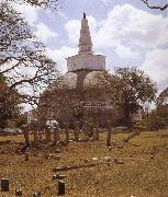 unknow artist Mahathupa Ruvvanveliseya-dagaba, Anuradhapura oil